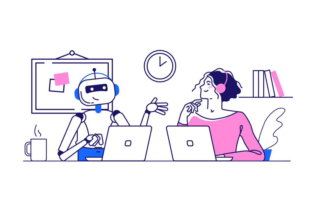 Friendly support assistant answering learning questions